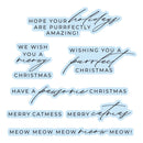Spellbinders Press + Foil Plates & Die Set by Yana Smakula - Meowy Christmas Sentiments
