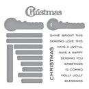 Spellbinders All About Christmas Stamp & Die Set by Lisa Horton - Christmas Sentiments