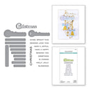 Spellbinders All About Christmas Stamp & Die Set by Lisa Horton - Christmas Sentiments