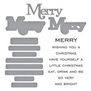 Spellbinders All About Christmas Stamp & Die Set by Lisa Horton - Merry Sentiments