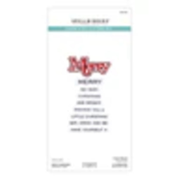 Spellbinders All About Christmas Stamp & Die Set by Lisa Horton - Merry Sentiments