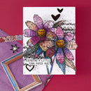 Spellbinders Beautifully Imperfect Clear Stamp & Die Set - Sculpted Scripted Floral