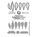 Spellbinders Beautifully Imperfect Clear Stamp & Die Set - Sculpted Scripted Floral