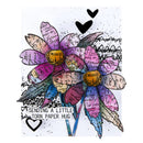 Spellbinders Beautifully Imperfect Clear Stamp & Die Set - Sculpted Scripted Floral