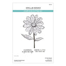 Spellbinders Beautifully Imperfect Clear Stamp & Die Set - Sculpted Scripted Floral