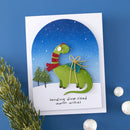Spellbinders Independent Exclusive Clear Stamp & Die Set - Dino-Sized Holiday