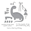 Spellbinders Independent Exclusive Clear Stamp & Die Set - Dino-Sized Holiday