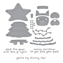Spellbinders Merry Mischief Clear Stamp & Die Set - Deck the Paws