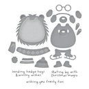 Spellbinders Merry Mischief Clear Stamp & Die Set - Hedge-Hugs