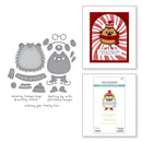 Spellbinders Merry Mischief Clear Stamp & Die Set - Hedge-Hugs