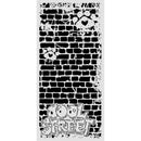 Stamperia Cut Laser Stencil 4.7" x 9.8" - Furry Friends 2 Cool Street Bricks