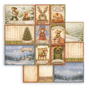 Collection of Christmas-themed cards with various winter scenes and festive elements.