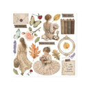 Stamperia Printed Decorative Rub-On Kit 6.1" x 6.1" - Flowers and Poems