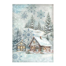 Stamperia A4 Rice Paper - The Owl's House Cottage