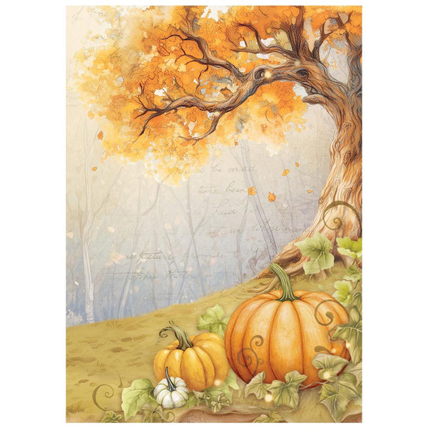 Stamperia Rice Paper Sheet A6 Selection Set of 8 - Whispering Woods - Backgrounds
