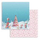 Stamperia Scrapbooking Small Pad 8"x 8" 10/Pkg - Candy Christmas