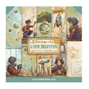 Cover of 'A New Beginning' by Stamperia with illustrations and text.