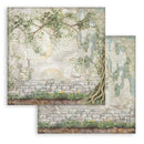 Stamperia Scrapbooking Small Pad 8" x 8" 10/pkg - Backgrounds Selection - Herbarium Silvae