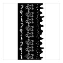 Stamperia Thick Stencil 4.72"x 9.84" - Candy Christmas Stripes