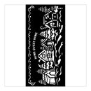 Stamperia Thick Stencil 4.72"x 9.84" - Candy Christmas Village