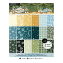 A Studio Light Christmas Papers pattern sheet featuring 18 double-sided patterned papers in 18 different colors, arranged in a 3x6 grid. The top header shows 'Christmas Colors' with festive illustrations, and a circular badge on the right reads '18 sheets 18 colors'.