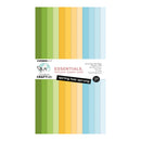 Pack of colored paper sheets with 'Essentials' and 'Spring has Sprung' text on a white background.