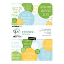Packaging of Studio Light Friendz Stickers with motivational phrases on a white background