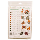 Sulky Stick 'n Stitch Water-Soluble Embroidery Transfers Fall Botanicals W/Thread