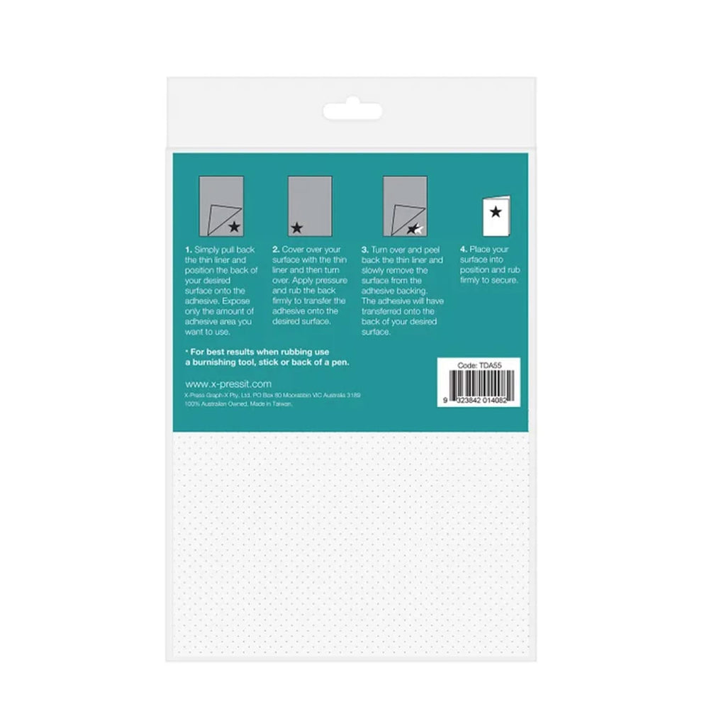 XPress It Transfer Adhesive Sheets A5 5 Sheets