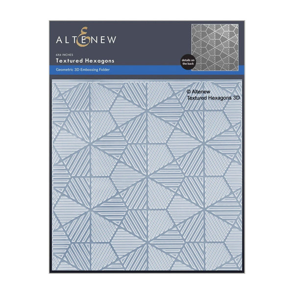 Altenew Textured Hexagons 3D Embossing Folder