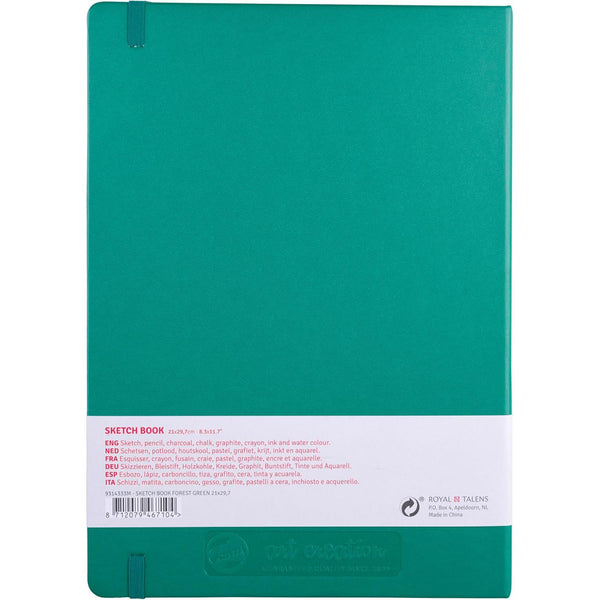 Talens Art Creations Sketch Book 21cm x 30cm - Forest Green