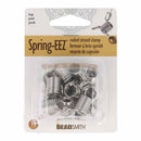 Bead Smith Spring-EEZ coiled strand clamp in retail packaging, containing 16 silver metal spring clamps.
