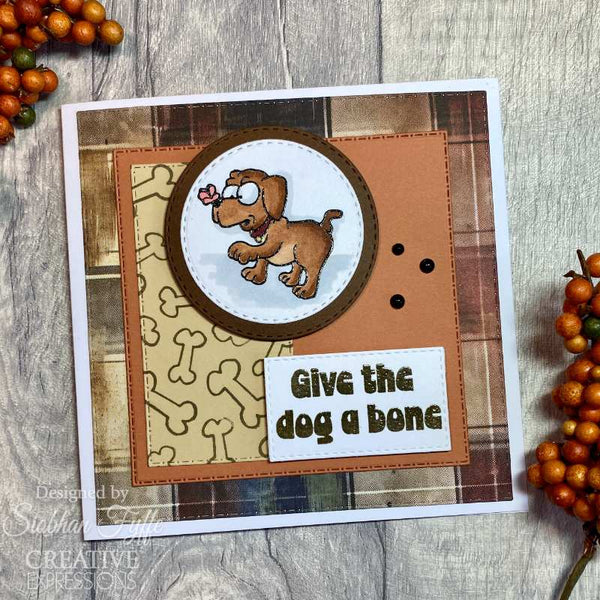Creative Expressions Designer Boutique Clear Stamp 6"x 8" - Canine Capers*