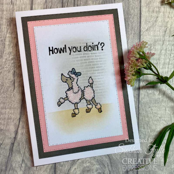 Creative Expressions Designer Boutique Clear Stamp 6"x 8" - Canine Capers*