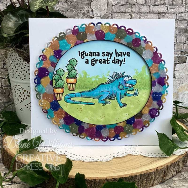 Creative Expressions Designer Boutique Clear Stamp 6"x 8" - One in a Chameleon