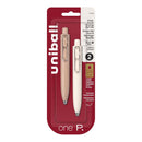 Uni One P. Ink Gel Pens 2/Pkg Micro 0.5mm - Coffee & Yogurt Barrels - Black Ink