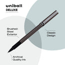 Uni-ball Deluxe Rollerball Pens 3/Pkg Micro 0.5mm - Black