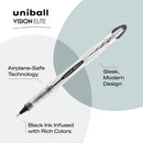 Uni-ball Vision Elite Rollerball Pens 4/Pkg Micro 0.5mm - Black