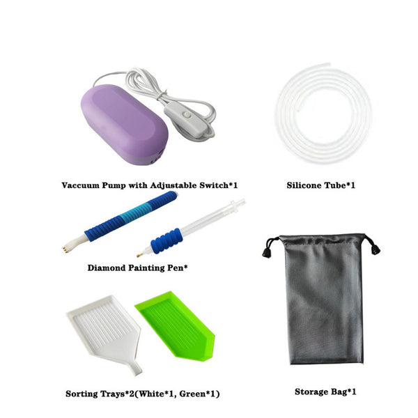 Universal Crafts Diamond Painting Vacuum Pen Set - Purple