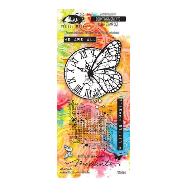Visible Image Tomorrow's Memories 4"x8" Stamp Set - Counting Moments