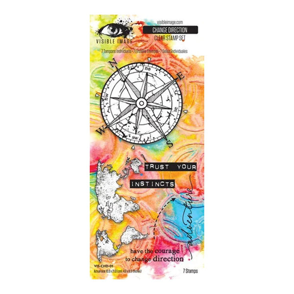 Visible Image Tomorrow's Memories Stamp Set 4"x8" - Change Direction