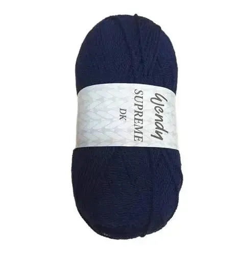 Wendy Wools Supreme DK Acrylic Yarn 100g - Navy*