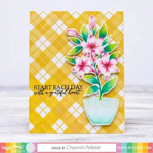 Waffle Flower Die Set - Potted Lily*