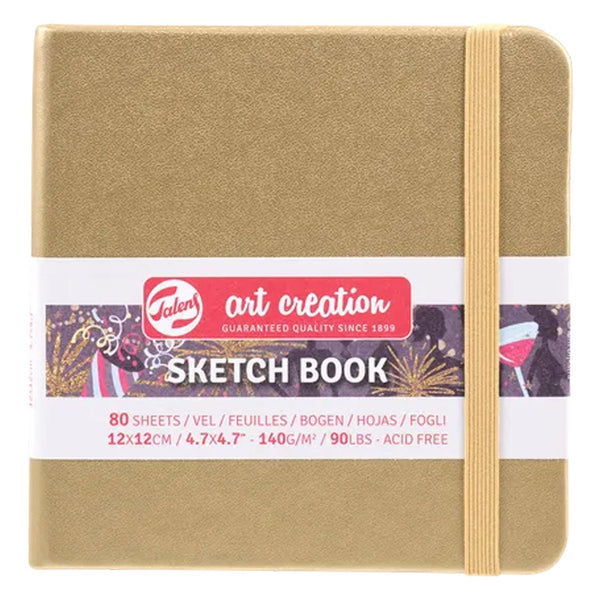 Talens Art Creations Sketch Book 12cm x 12cm - White Gold