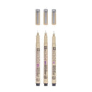 Sakura Pigma Micron 3/Pkg Set - Black - 003, 005, 02