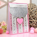 Hunkydory Essential Ribbon Borders - Silver Foiled Selection*