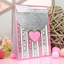 Hunkydory Essential Ribbon Borders - Silver Foiled Selection*