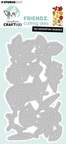 Creative Craftlab Friendz Cutting Dies: Accessories Leaves metal die set
