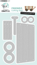 Creative Craftlab Friendz Cutting Dies: Accessories Barrow metal die set