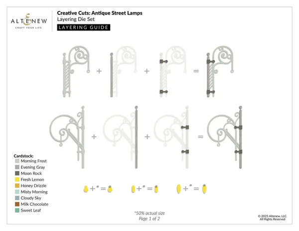 Altenew Creative Cuts: Antique Street Lamps Layering Die Set